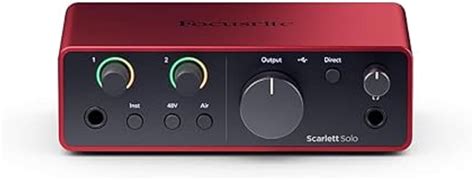 Focusrite Scarlett Solo 4th Gen USB Audio Interface,。